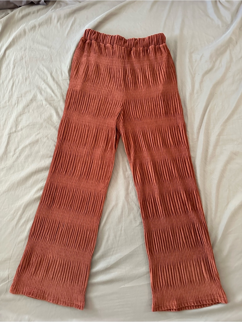 Very J Rust Ribbed Soft Pants - Picture 4 of 8
